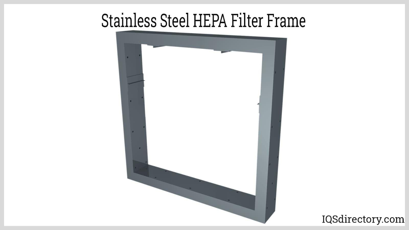 Stainless steel HEPA filter frame